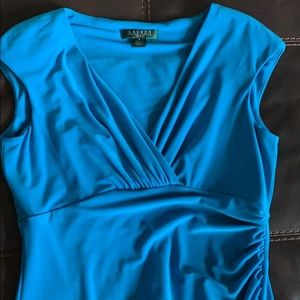 Ralph Lauren teal knee length dress